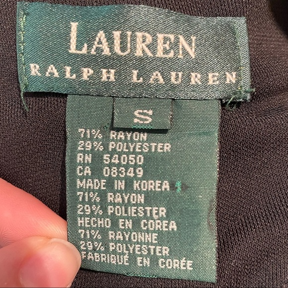 Ralph Lauren Black Cowl Back Midi Dress - Picture 4 of 4